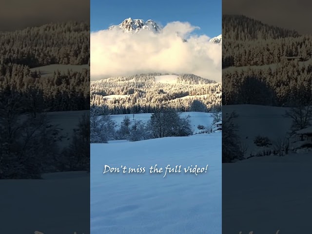 Walk on the snow - Ellmau and Going am Wilden Kaiser in Tirol #shorts #tirol #travel class=