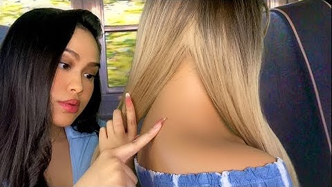 ASMR Girl With NO Boundaries Plays W/ Your Hair + Back Scratch & Face Touching On School Bus RP