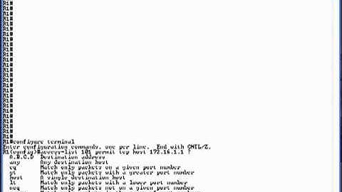 CCNA Lab 10 Access Lists
