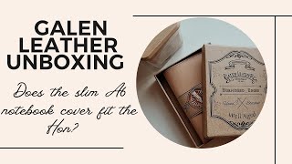 Galen leather Slim A6 notebook cover unboxing | Hobonichi Hon | Hobonichi A6 Day Free |