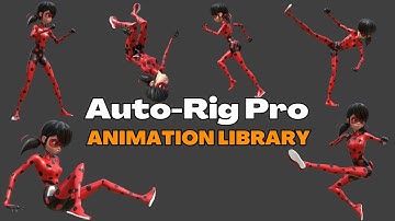 EASY and QUICK Character Animation in Blender | Animation Library for Auto-Rig Pro