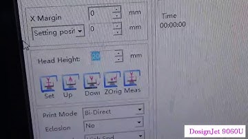 Automatic up and down height measure of UV Printer