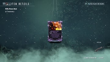 Warframe Synapse Godroll riven review