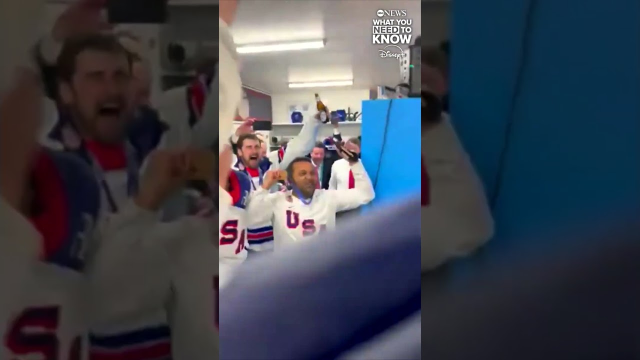 Special guest joins US men's hockey team celebrations