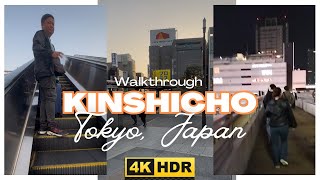 Walking At Kinshicho Station Tokyo And Kinshi Park At Night