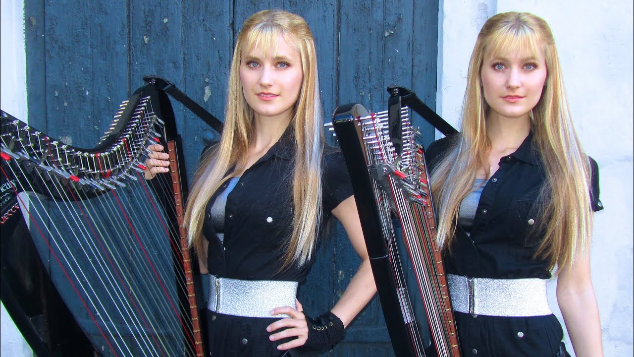 THE HOUSE OF THE RISING SUN - Harp Twins - Camille and Kennerly HARP ROCK