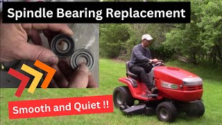 How to Replace Spindle Bearings in your Lawn Tractor Cutting Deck -Complete Step by Step Demo