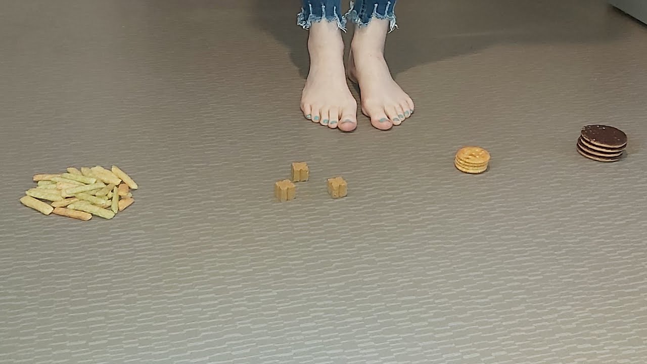 asmr food crushing with our feet YouTube