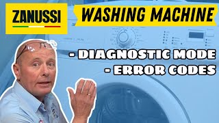 Zanussi Aeg Electrolux Etc washing Machine Diagnostic mode fault finding, error codes
