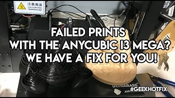 Failed prints with the Anycubic I3 Mega? We have a FIX for you!