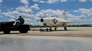 XF-92A Moving Back Into The Fourth Hangar At The National Museum Of The U.S. Air Force