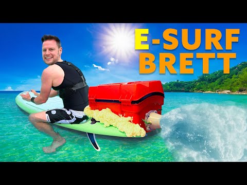 We’re challenging @Tomary with a DIY turbine e-surfboard!