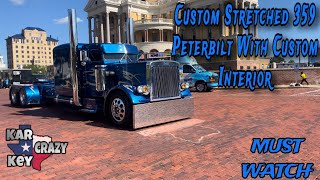 Custom stretched 359 Peterbilt with custom interiorMUST WATCH SouthernTransportLLC