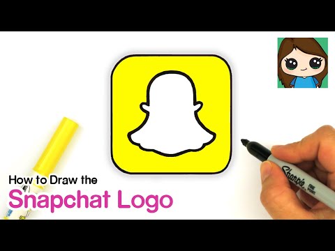 How To Draw The Snapchat Logo