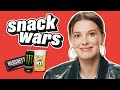 Millie bobby brown rates british and american food  snack wars
