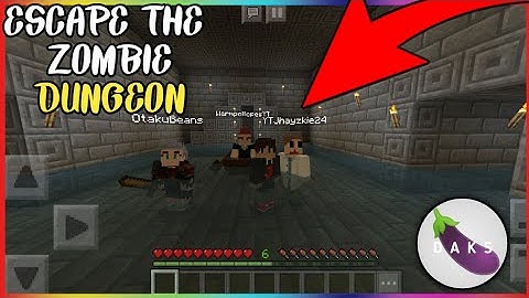 Escape the Zombie Dungeon | D A K S Family | Minecraft PE