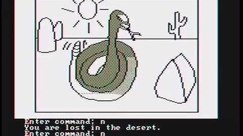 Playthrough - Adventure in Serenia IBM PC/XT w/Composite CGA