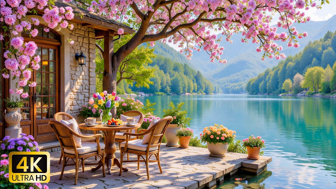 Умиротворяющее фортепианное утро у озера 🌿🌸 Спокойная атмосфера фортепиано и природы для релаксаци