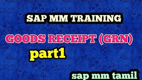 #sapmm #learnsap #tamillearning #sapmmtraining  GOODS RECEIPT l create GRN in sap l GRN  #sap #grn