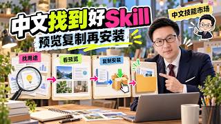 中文Skill去哪找看不懂GitHub英文说明时用ColaSkill中文技能市场先读用途再看效果图和仓库星标从去AI味与简历优化判断技能是否适合当前任务找到需要的技能复制安装提示词发送给对应Agent