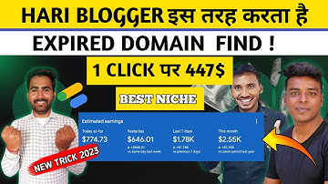 447$ Monthly Earning Niche Full Case Study Expired Domain Find 2023 @BloggingHelpDinesh @Hari.Blogger