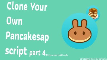 Creating your own pancakeswap clone : part 4(3) (FINAL)