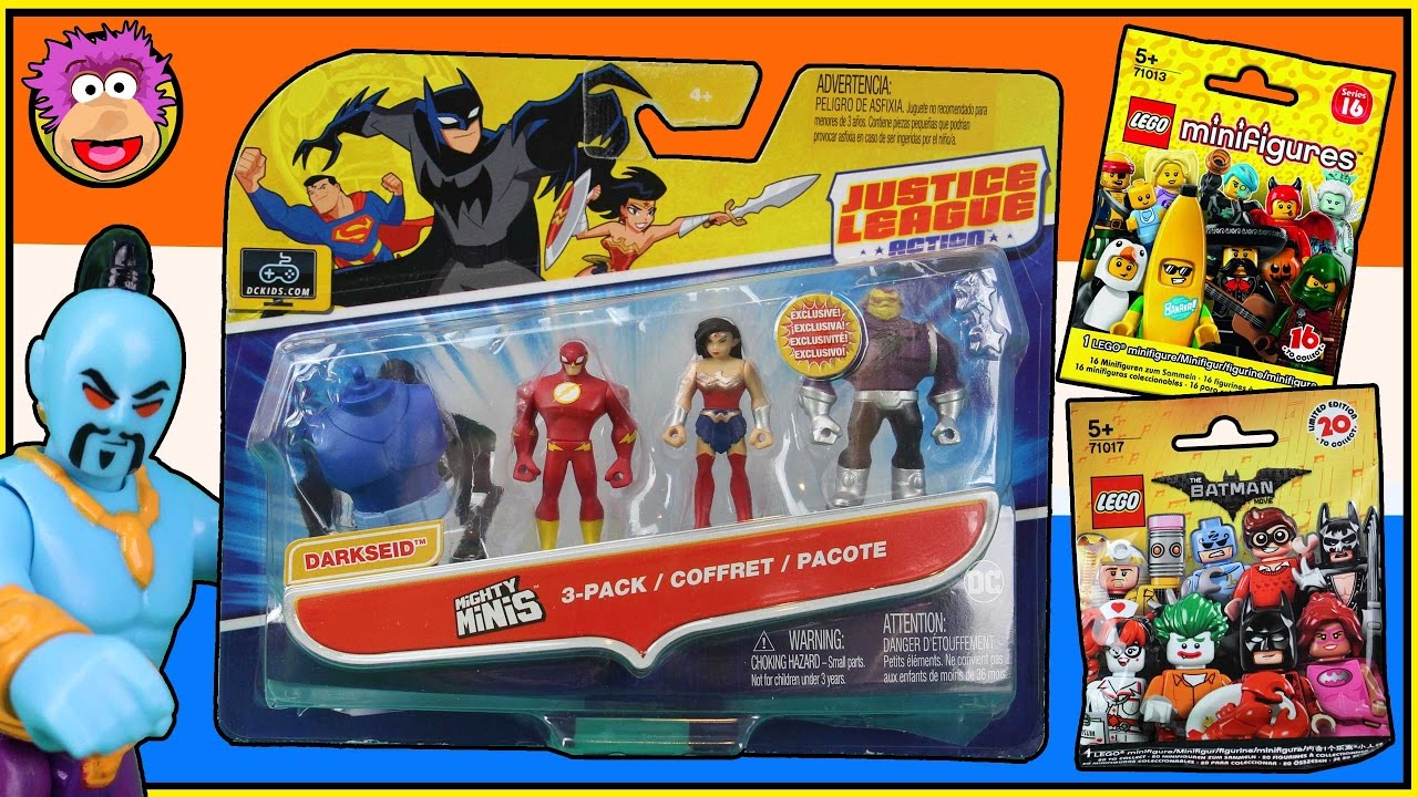 The DC Comics Justice League MONGUL Mini Figure 3 Pack is rescued by