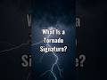 🤓🌪 What Is a Tornado Signature? #shorts #stormchasing #weather