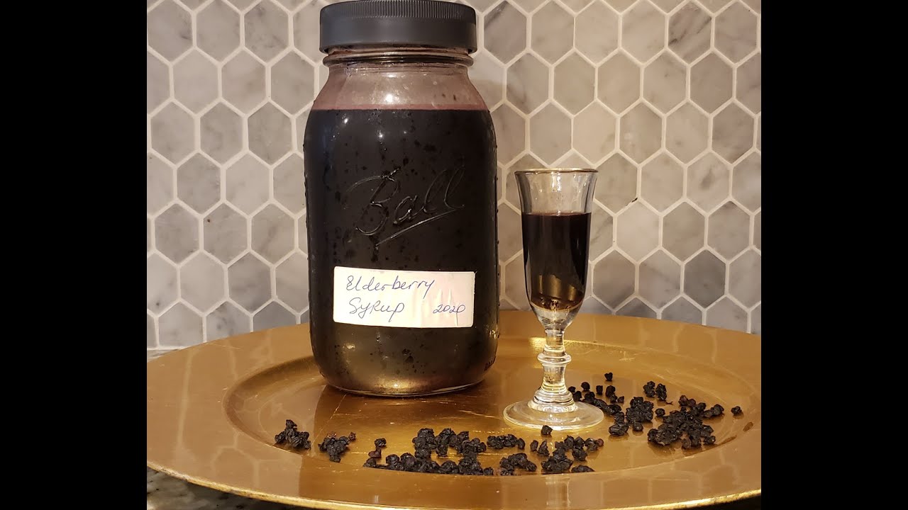 Elderberry Syrup. Homemade Using Dried Elderberries. YouTube