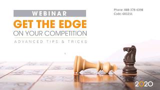 2020 Design Webinar: Get the Edge on Your Competition with Advanced Tips