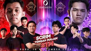 SCRIM TENGAH MALAM by OURASTORE! M1 VS M4! JAM 21:00 WIB! - #MCGGIDCreator #MLBBIDCreator