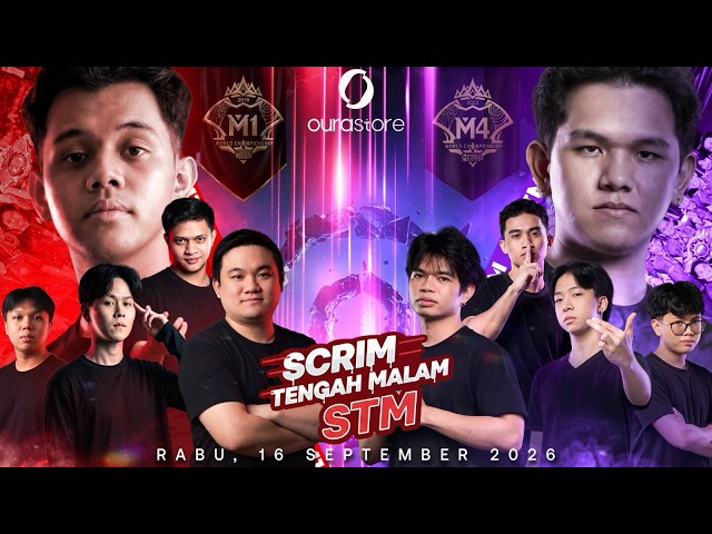 SCRIM TENGAH MALAM by OURASTORE! M1 VS M4! JAM 22:00 WIB! - #MCGGIDCreator #MLBBIDCreator