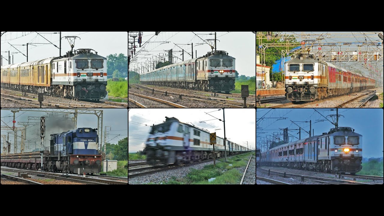 WAP-7 Parade | Superfast 130 Kmph Trains | Rajdhani Shatabdi Garib Rath Humsafar & More!