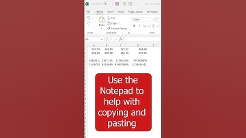 Use the NOTEPAD to help with copying and pasting 🧙‍♂️ #exceltutorial #quicktips