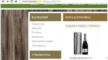 CMS Modules for Online Shop Mallorviena.sk