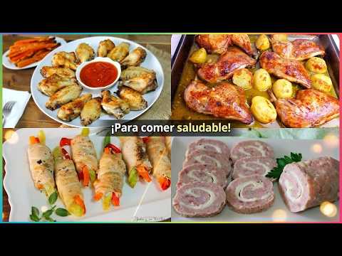 4 Opciones Fáciles para Comer Saludable 🐔 Recetas con Pollo