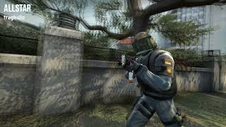 CSgo highlight Overpass 2kills M4A1 and flick headshot USP-S  ♪♥