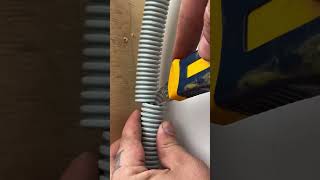 Definitive solution for broken conduit.#ConstructionHack #ElectricianTips #SafeRepair #USA