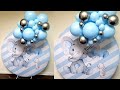 Mocsicka party backdrop and stand review || Baby shower balloon setup || how to