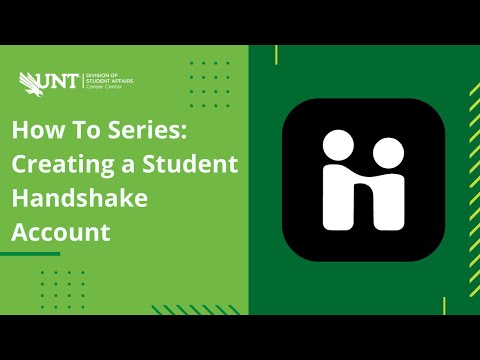 How to Series: Creating a Student Handshake Account