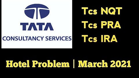 Competitive Programming | TCS NQT | TCS PRA | TCS IRA | Hotel Problem March 2021