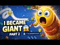 Worms Zone Gameplay Part 2 BecameGiant I Android Gameplay