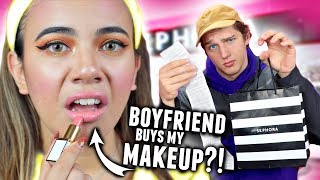 BOYFRIEND BUYS MAKEUP FOR GIRLFRIEND! ($600 at Sephora Shopping Challenge 2017)