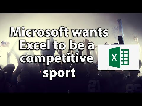 Microsoft wants Excel to be a big competitive sport (and it should be)