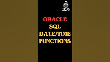 Oracle SQL Date/Time Functions| Date and Time Functions in SQL| SQL Functions #database #sql #oracle
