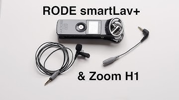 RODE smartLav+ and Zoom H1