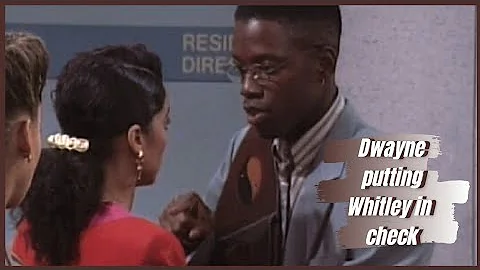 Dwayne putting Whitley in Check | A Different World