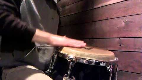 Conga open and slap from right