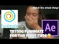 after effects editor tries FUNIMATE for the FIRST TIME!