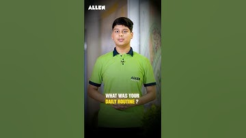 What Was the Daily Routine of Ved Lahoti ⏳ AIR-1 in JEE Advanced 2024 | ALLEN #shorts